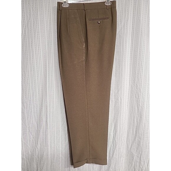 Emanuel Ungaro Mens Pleated Dress Pants Black 36x30 Dress Work Wedding Church - Picture 1 of 8
